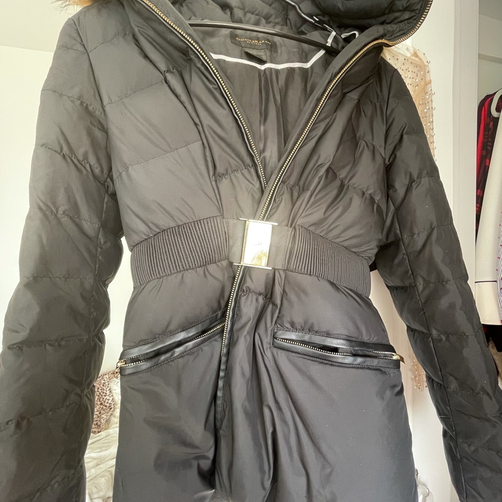 Dkny black winter jacket good condition